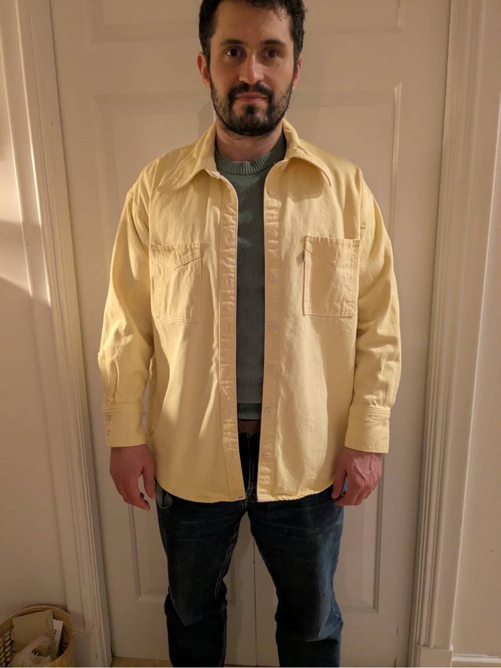 Levi's Pale Yellow Lightweight Shirt Jacket